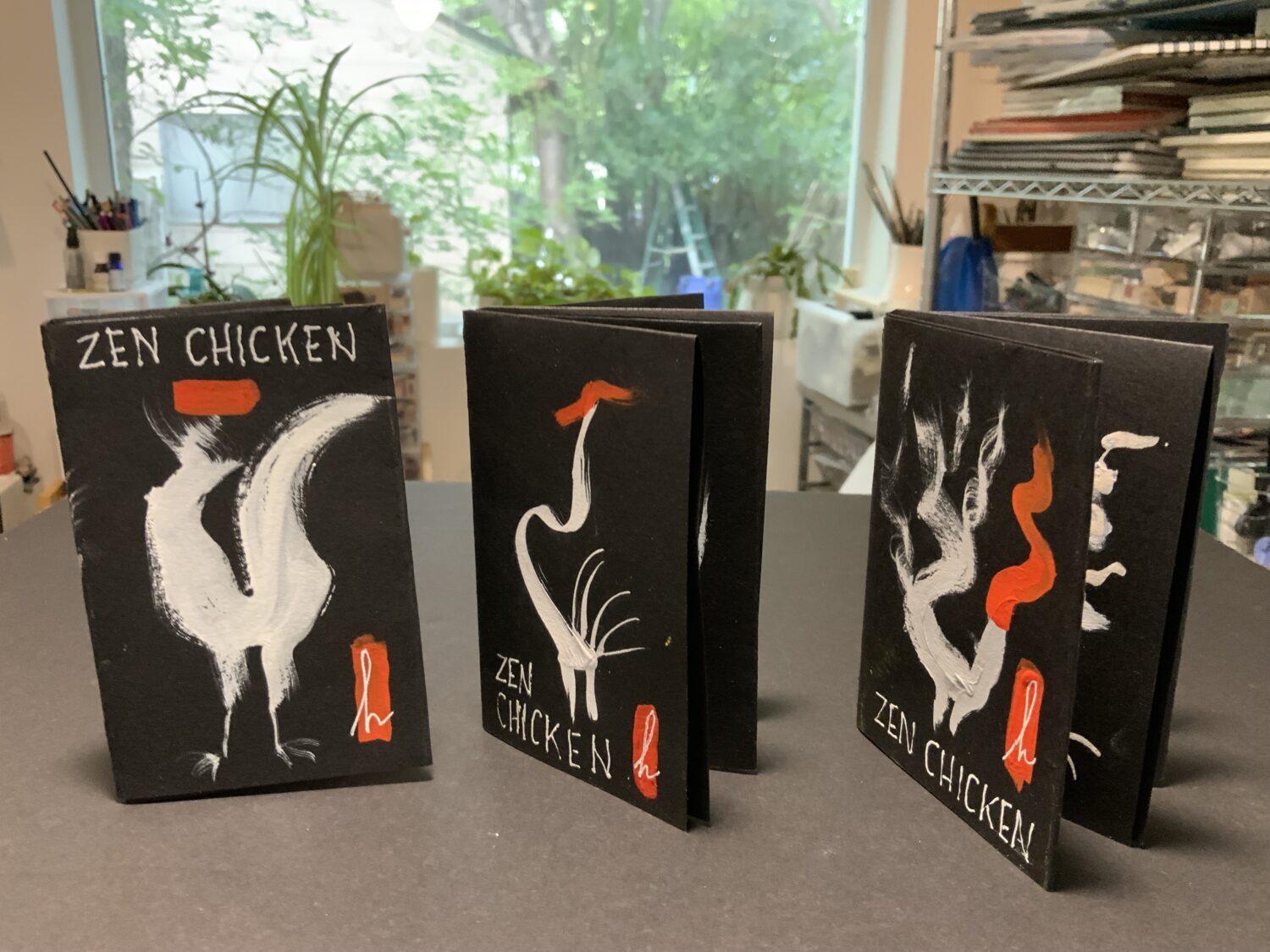 Series of 3 small Zen Chicken Zines by Honoria Starbuck